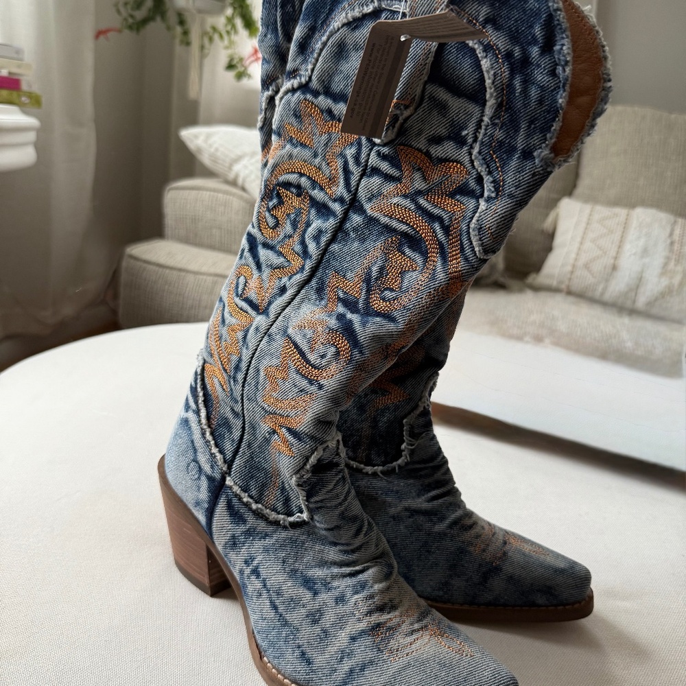 Dingo Texas Tornado Denim Boots